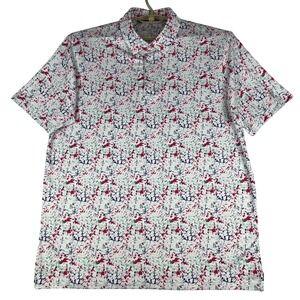 Maelreg Performance Polo Mens XL Paint Splatter Multicolor Short Sleeve Shirt